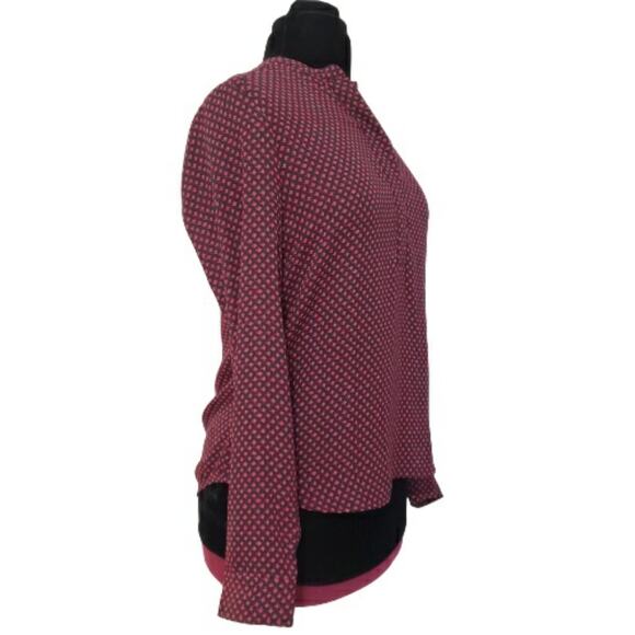 Halogen Black & Pink Long Sleeve 1/4 Zip Front Top Small - Picture 2 of 12